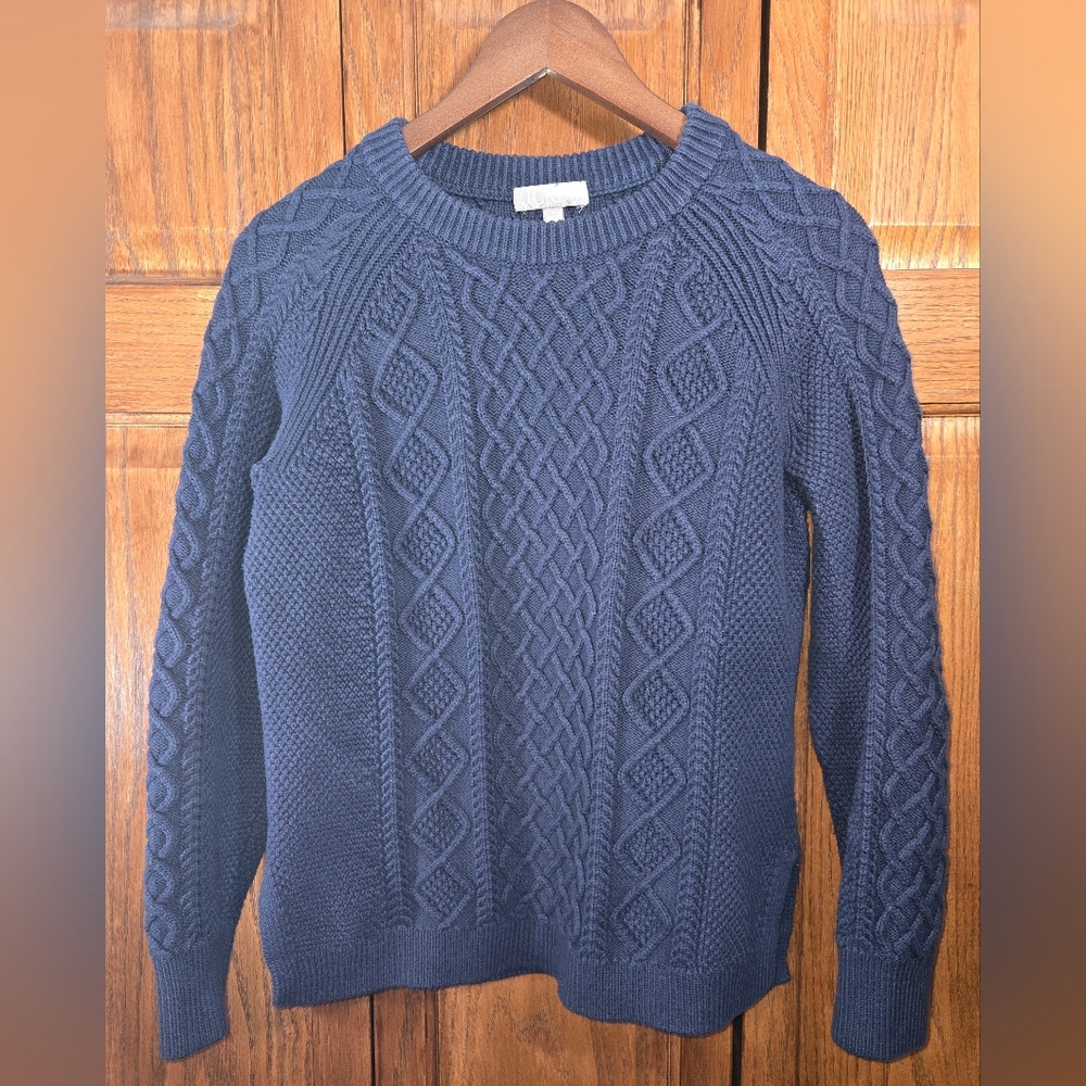 J. Crew Navy Blue Crewneck Sweater